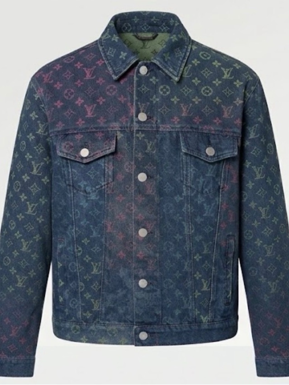 NWT FASHION Blue Monogram Denim Jacket
